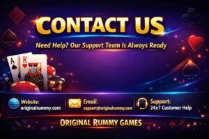 contact us original rummy games